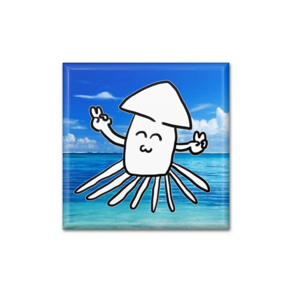 常夏イカバッジ