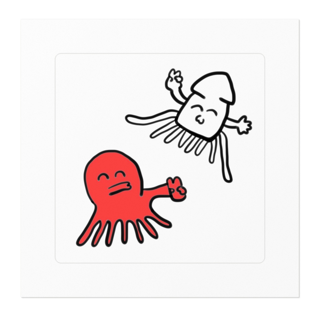 イカタコステッカー