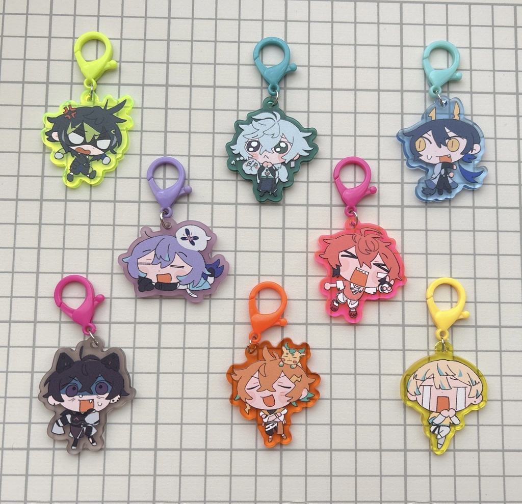 Aタイプ つえーカラーアクキー