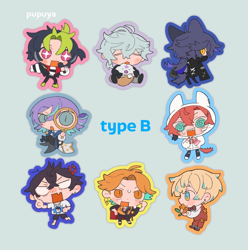 Bタイプ　つえーカラーアクキー