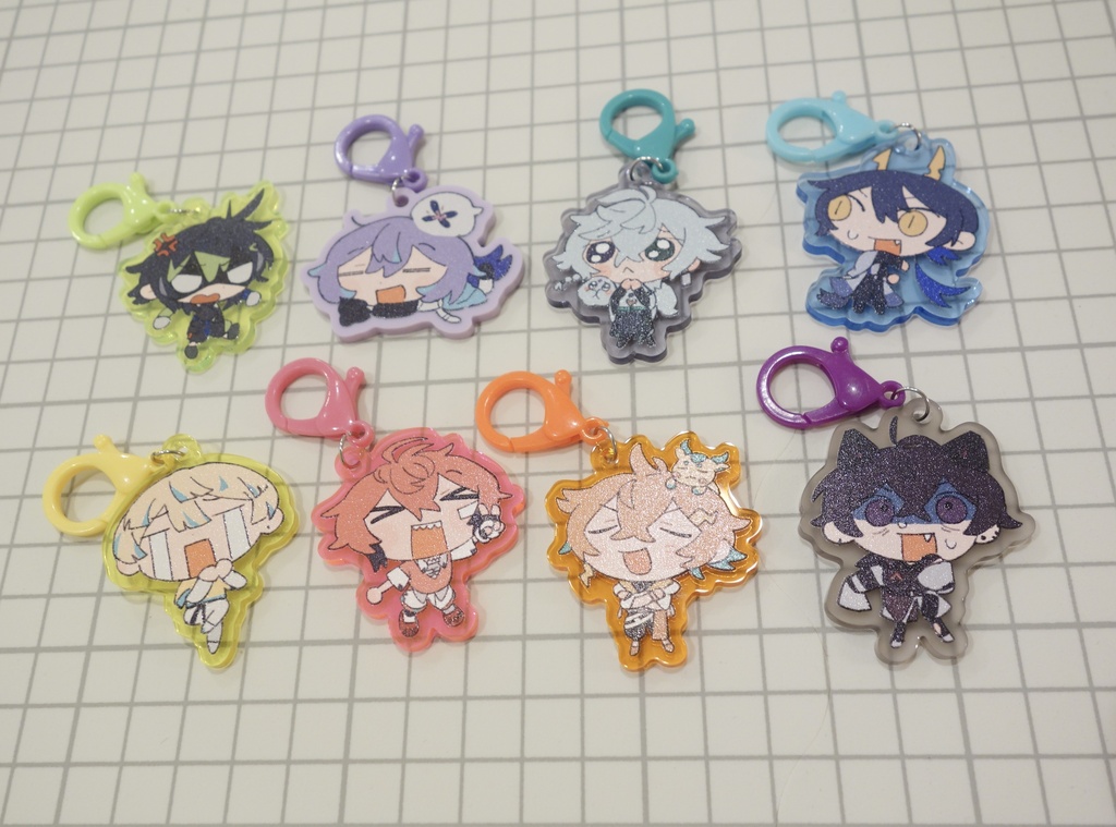 つえーカラーアクキー