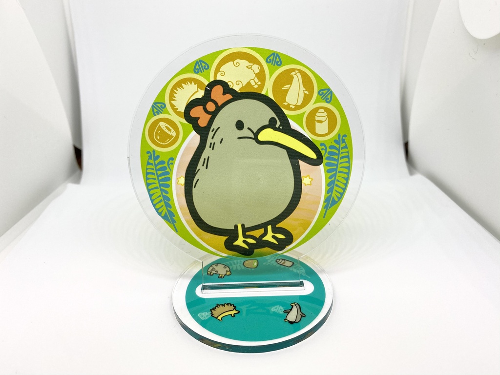 アクリルフィギュア：ステンドグラス風キーウィ