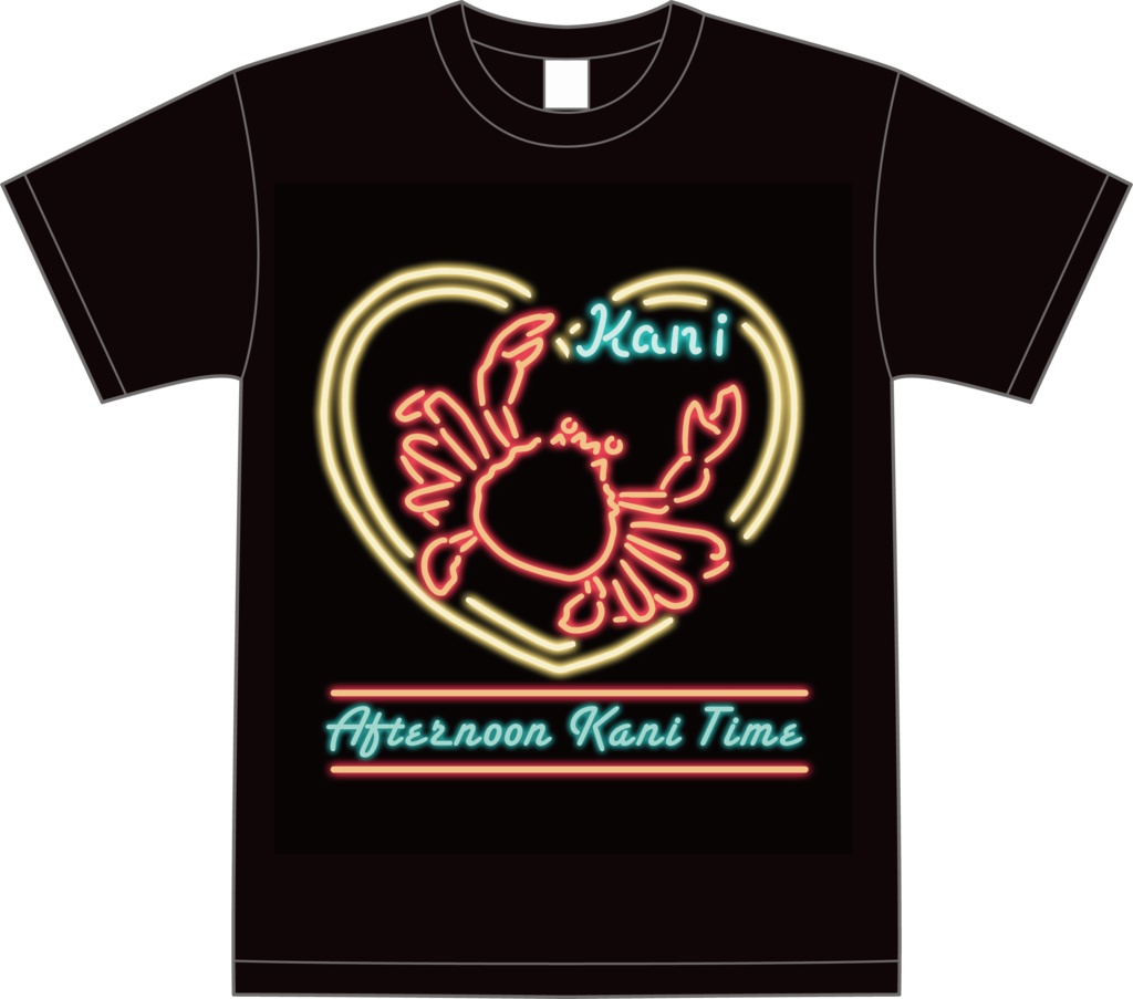 Tシャツ GOGOネオンカニ