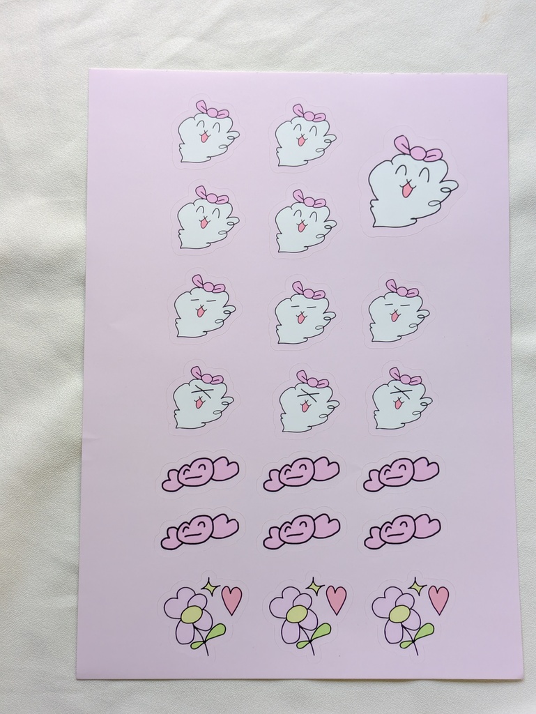 くもっくとはあとちゃんたくさんシール