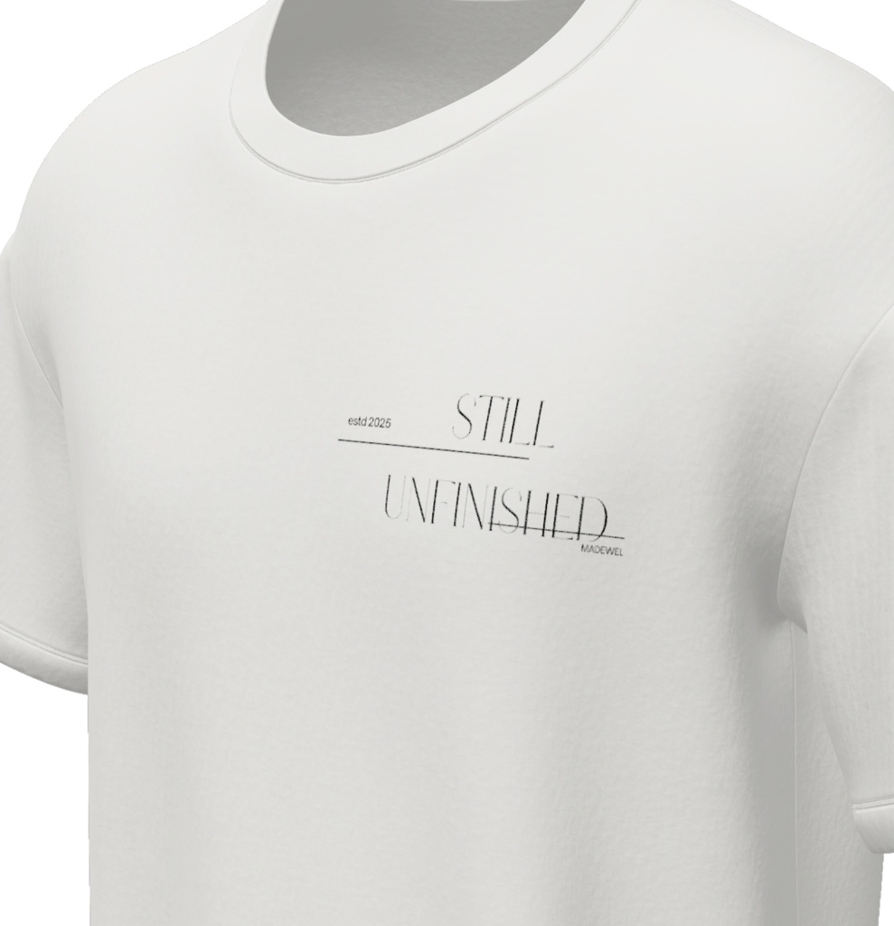 👕【1次限定/会場受取(送料0)】‘STILL UNFINISHED’ 記念Tシャツ (WHITE)