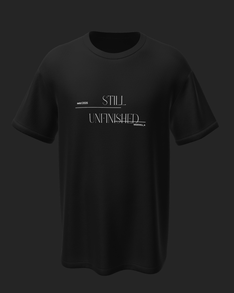👕【1次限定/会場受取(送料0)】‘STILL UNFINISHED’ 記念Tシャツ (BLACK)