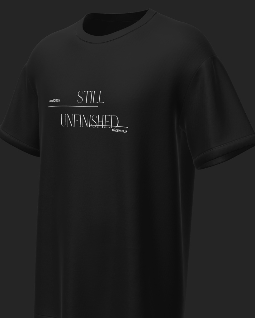 👕【1次限定/会場受取(送料0)】‘STILL UNFINISHED’ 記念Tシャツ (BLACK)