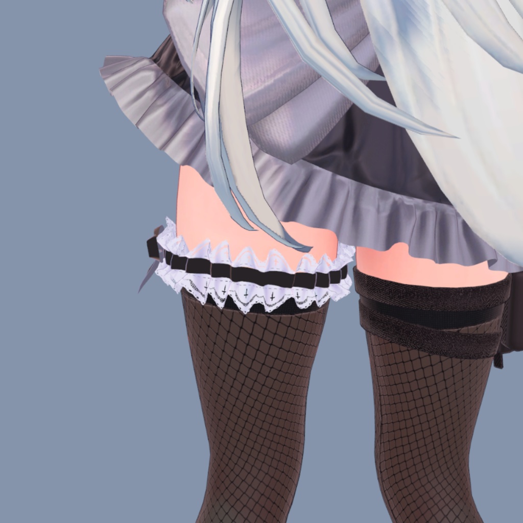 【MA対応】ふりふりメイドガーターリング