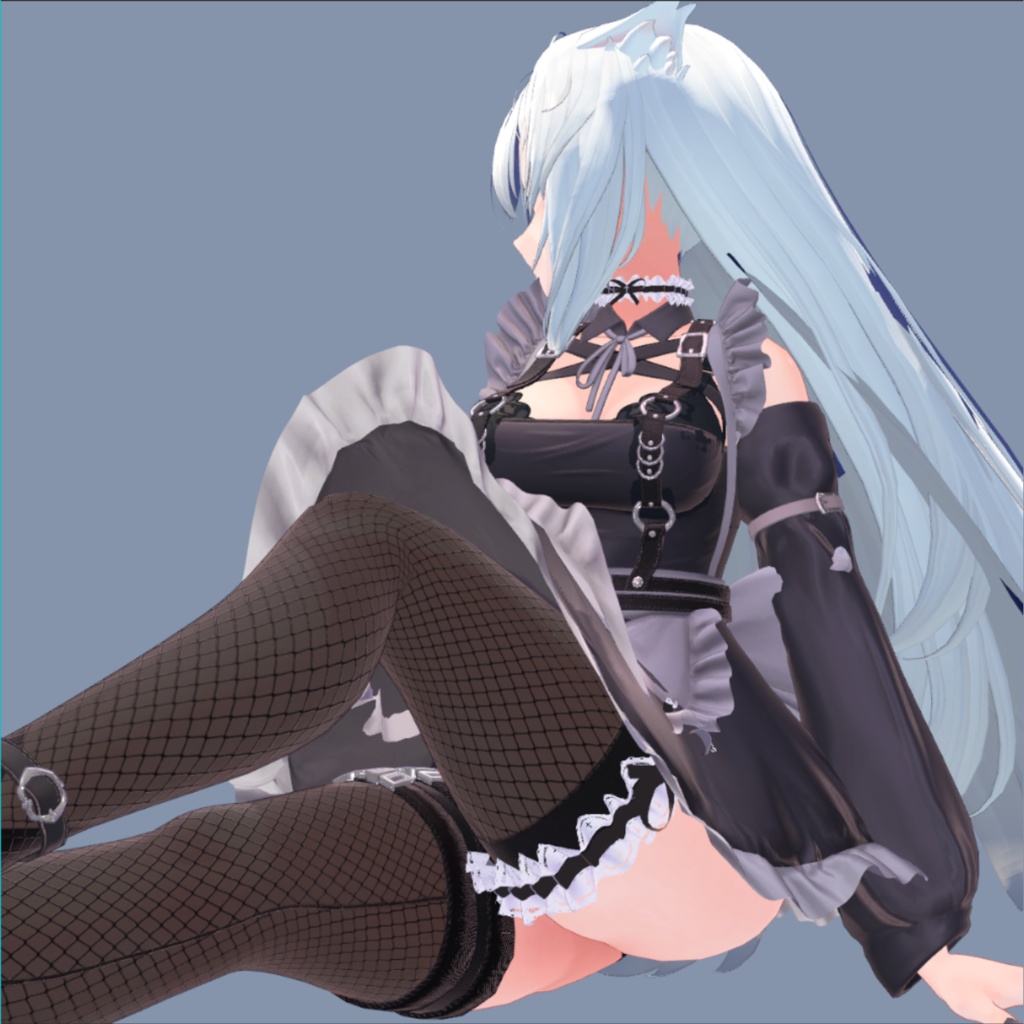 【MA対応】ふりふりメイドガーターリング