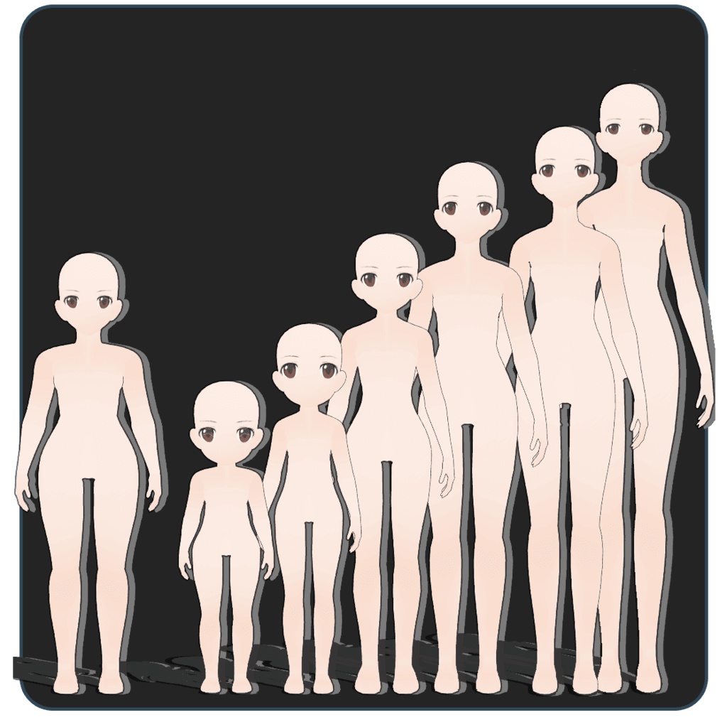 CSP用3D可動少女モデル