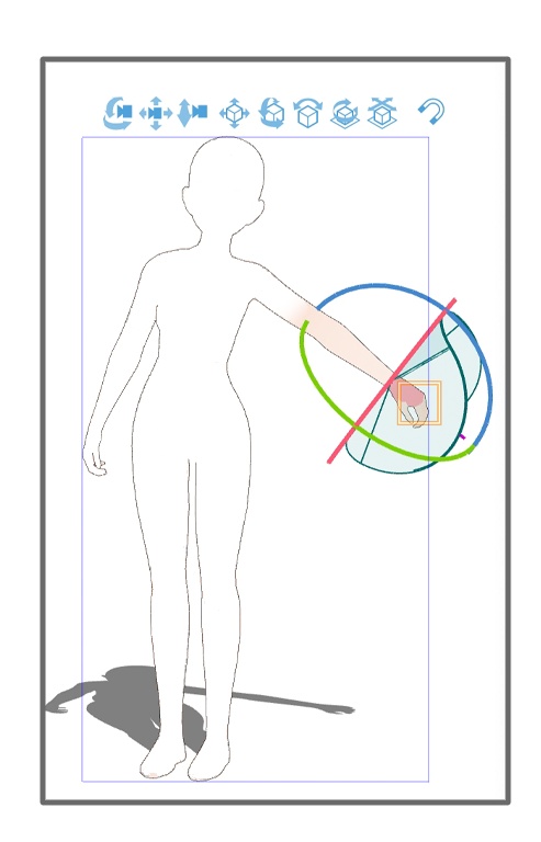 CSP用3D可動少女モデル