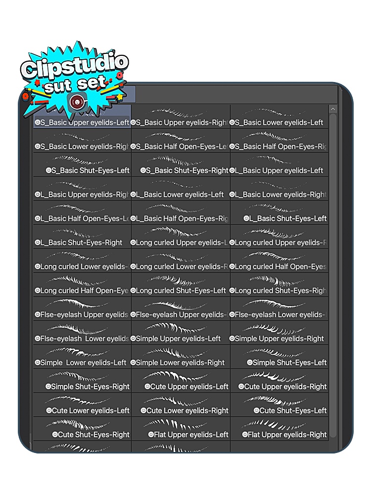 BWマンガまつげブラシセット