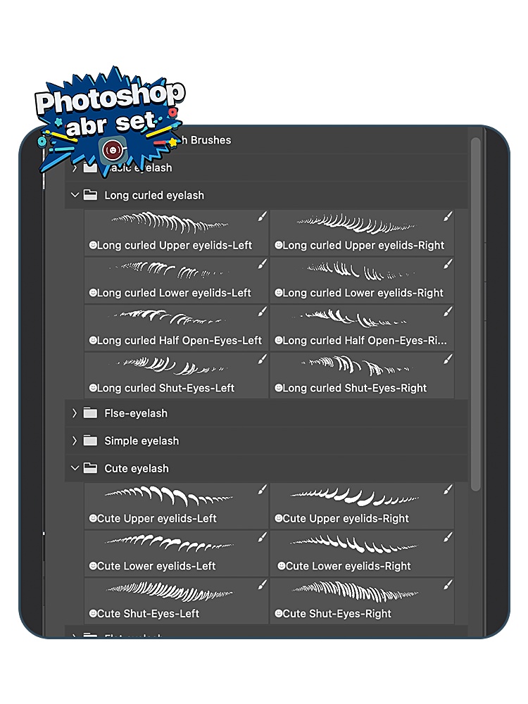 BWマンガまつげブラシセット