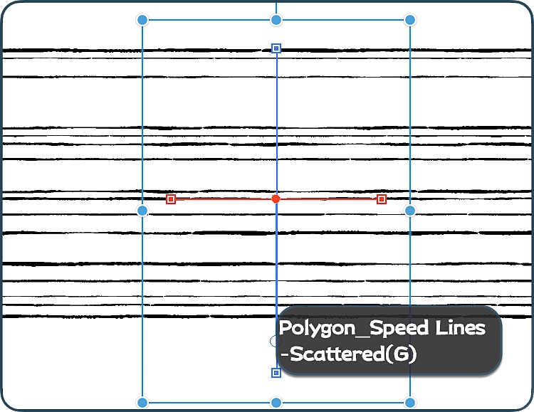 リアル手描き風集中線&スピード線ブラシセット