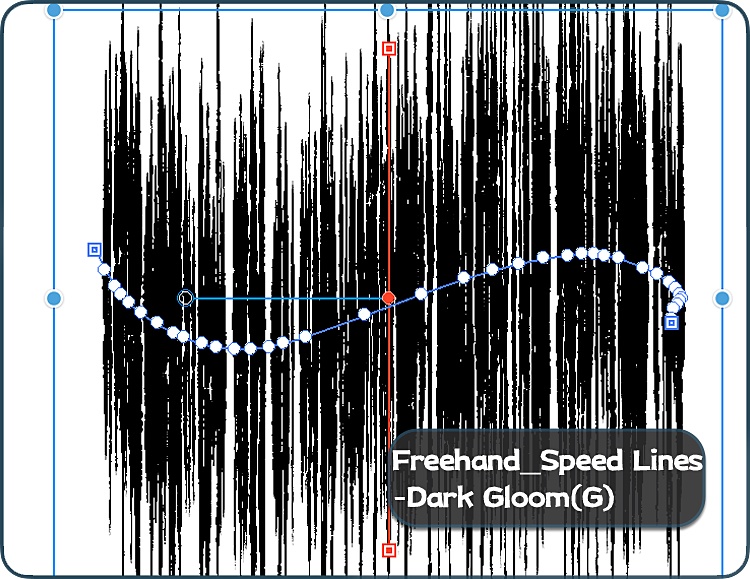 リアル手描き風集中線&スピード線ブラシセット