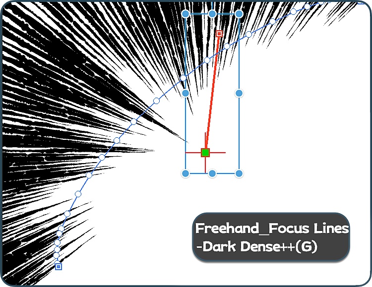 リアル手描き風集中線&スピード線ブラシセット