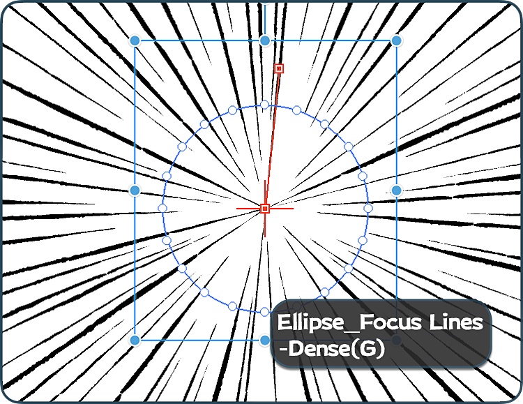 リアル手描き風集中線&スピード線ブラシセット