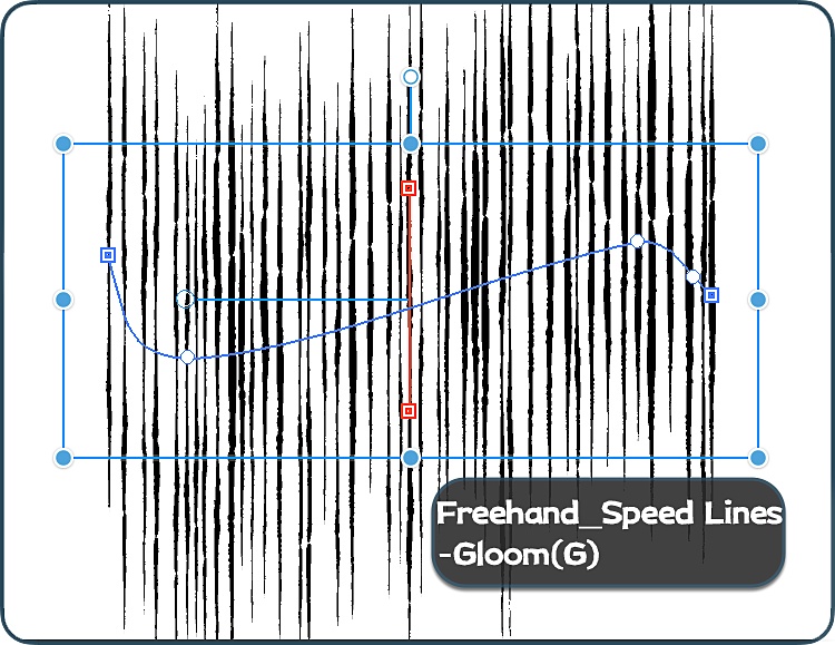 リアル手描き風集中線&スピード線ブラシセット