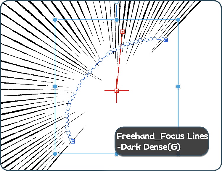 リアル手描き風集中線&スピード線ブラシセット