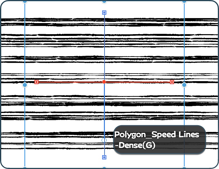 リアル手描き風集中線&スピード線ブラシセット