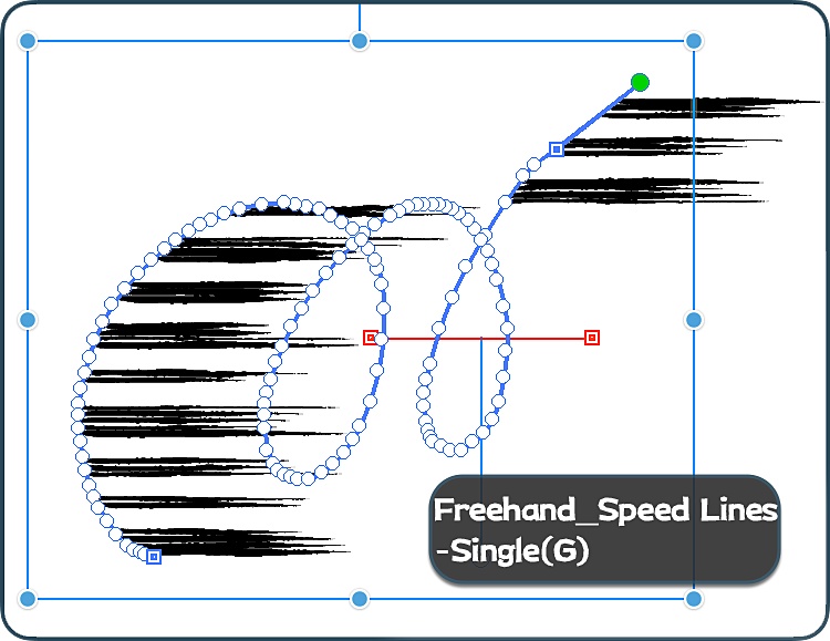 リアル手描き風集中線&スピード線ブラシセット