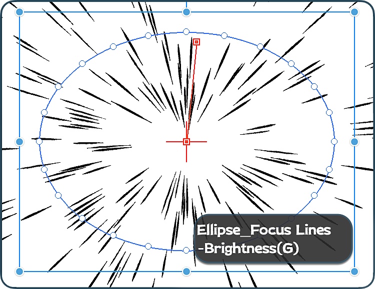 リアル手描き風集中線&スピード線ブラシセット