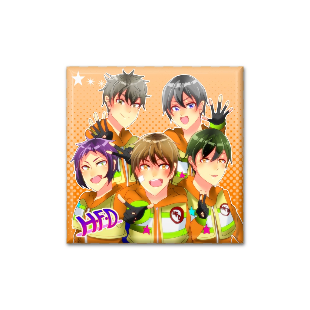 アイドリ!スクエア缶バッジ H・F・D
