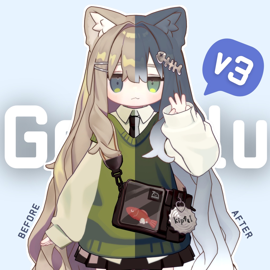 【🔥GWセール中🔥】一瞬でアバターに彩りを！簡単UVグラデーション自動生成ツール 【Gradelu】