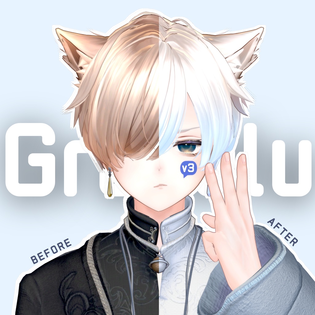 【🔥GWセール中🔥】一瞬でアバターに彩りを!簡単UVグラデーション自動生成ツール 【Gradelu】