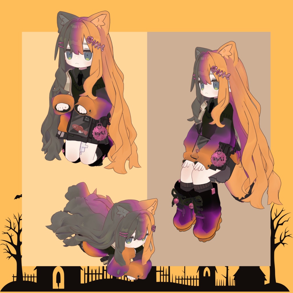 【無料/Free】ハロウィンテクスチャ for キプフェル