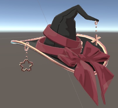 VRM, VRChat用魔女帽 Witch Hat FBX
