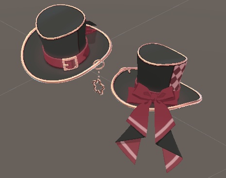 VRM, VRChat 用 FBX 帽子 Hat
