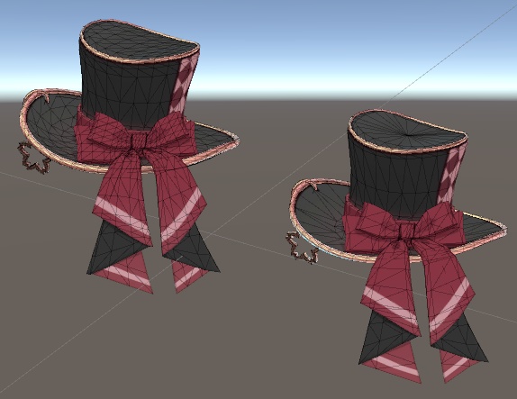 VRM, VRChat 用 FBX 帽子 Hat