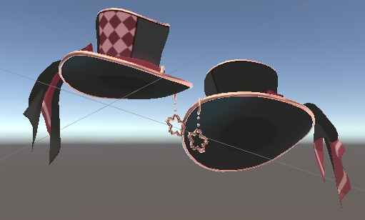 VRM, VRChat 用 FBX 帽子 Hat