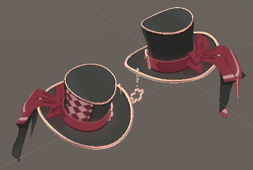 VRM, VRChat 用 FBX 帽子 Hat