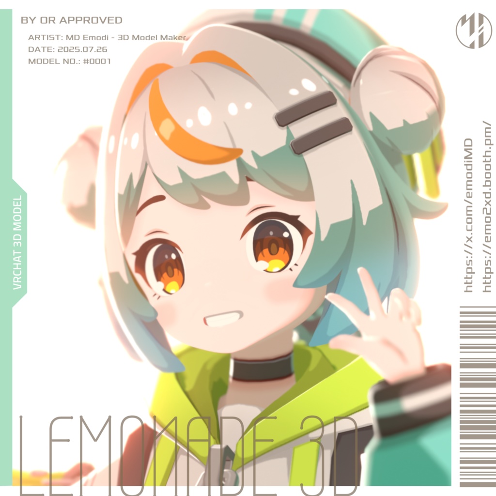 オリジナル3Dモデル「れもねーど」