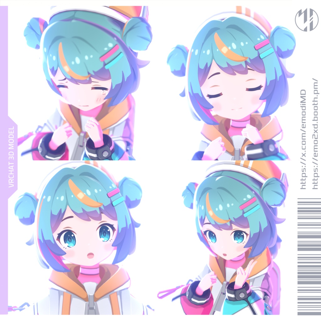 オリジナル3Dモデル「カラフル・サマー」(れもねーど 特別カラーバージョン)