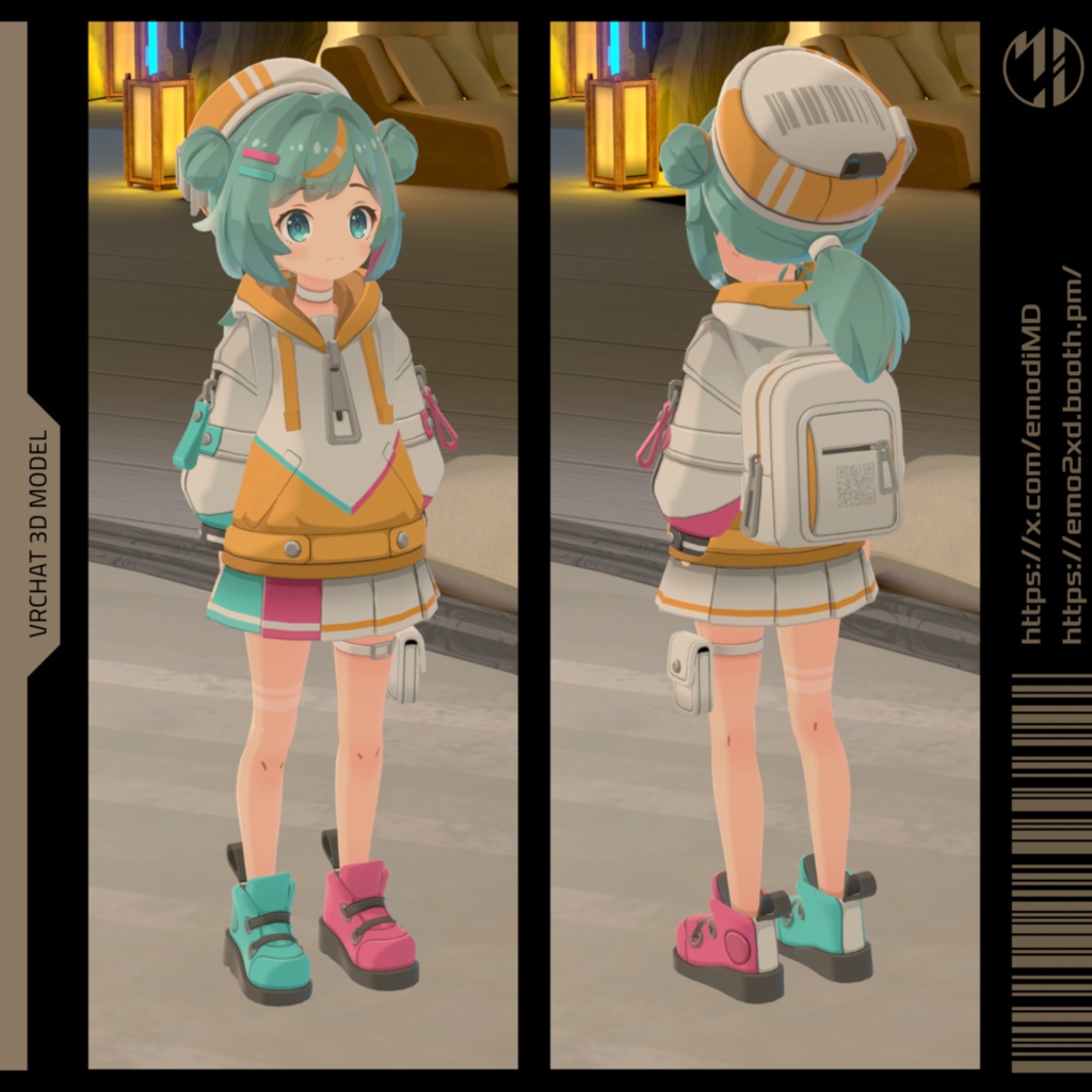 オリジナル3Dモデル「カラフル・サマー」(れもねーど 特別カラーバージョン)