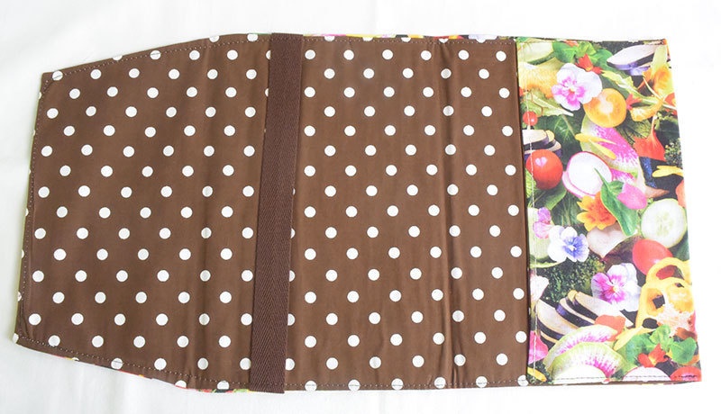 A5サイズブックカバー お花サラダ