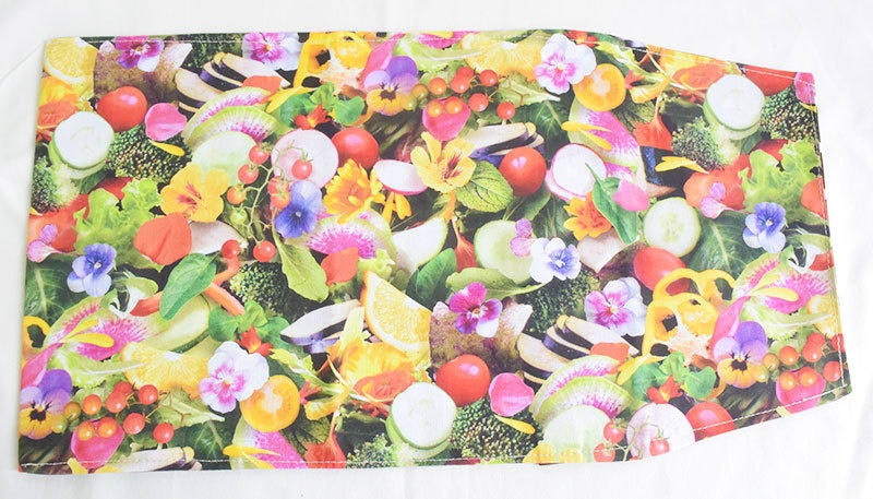 A5サイズブックカバー お花サラダ