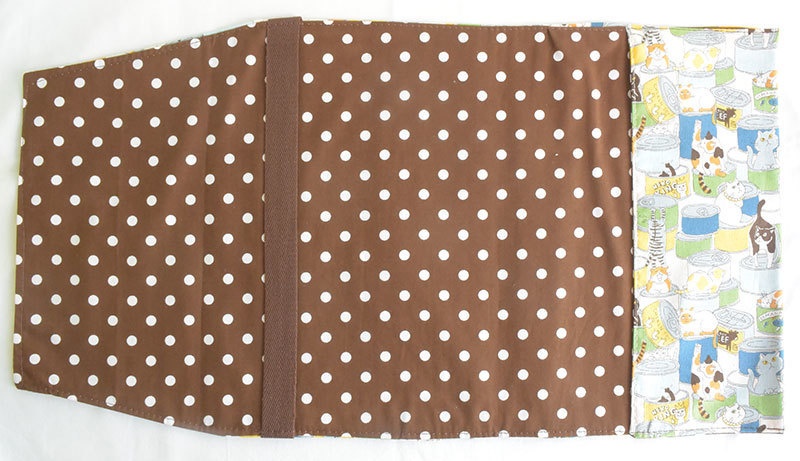 B5サイズブックカバー 猫と缶詰