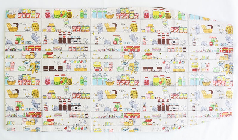 B5サイズブックカバー 猫と棚