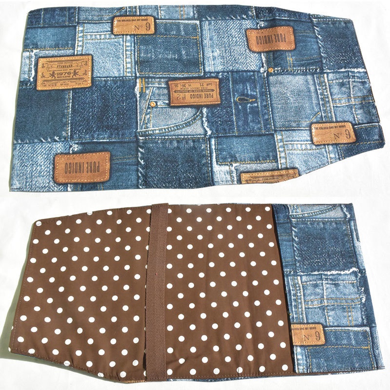 A5サイズ ブックカバー デニムプリント