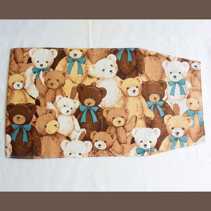 四六版サイズ ブックカバー テディベア