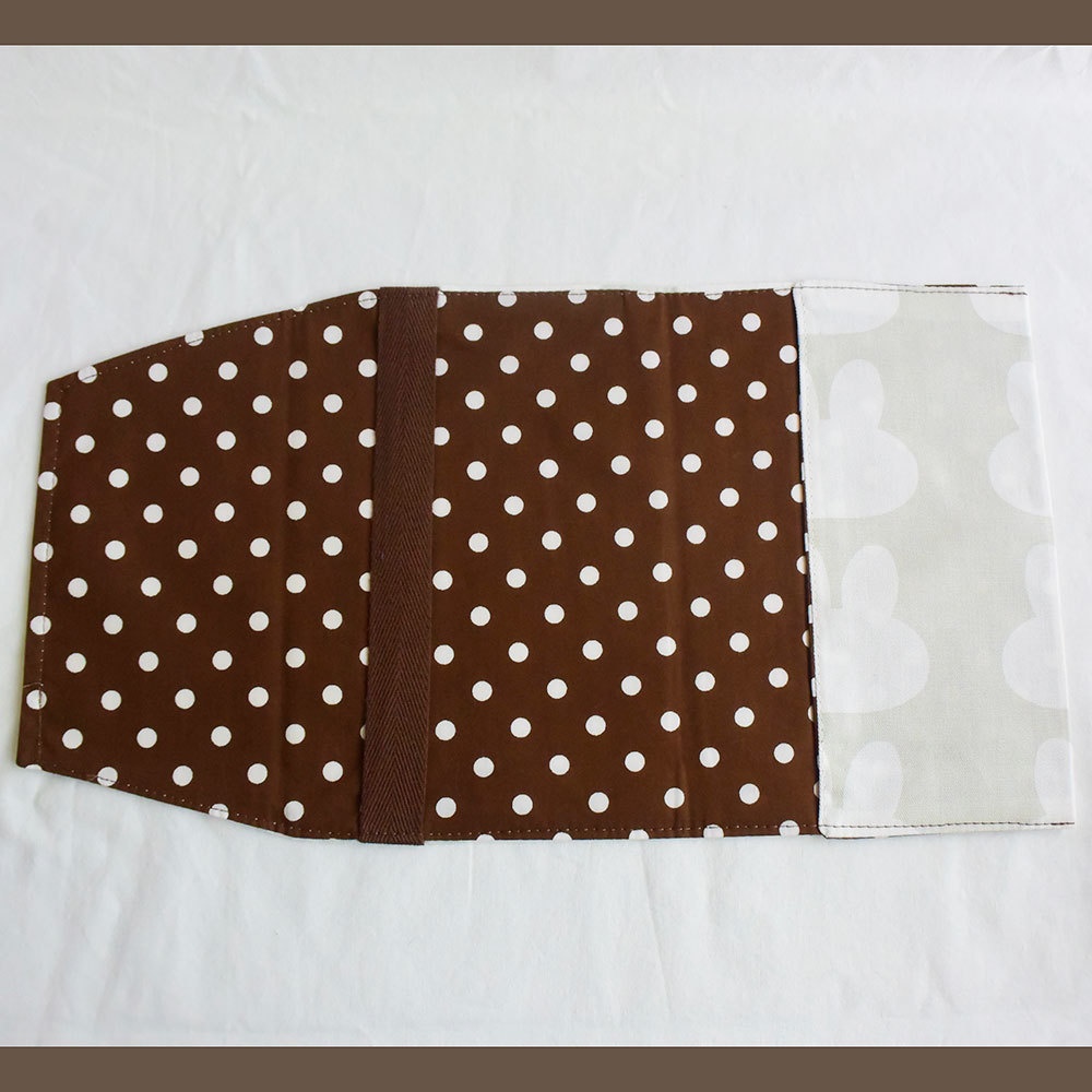 B6サイズブックカバー うさぎグレー