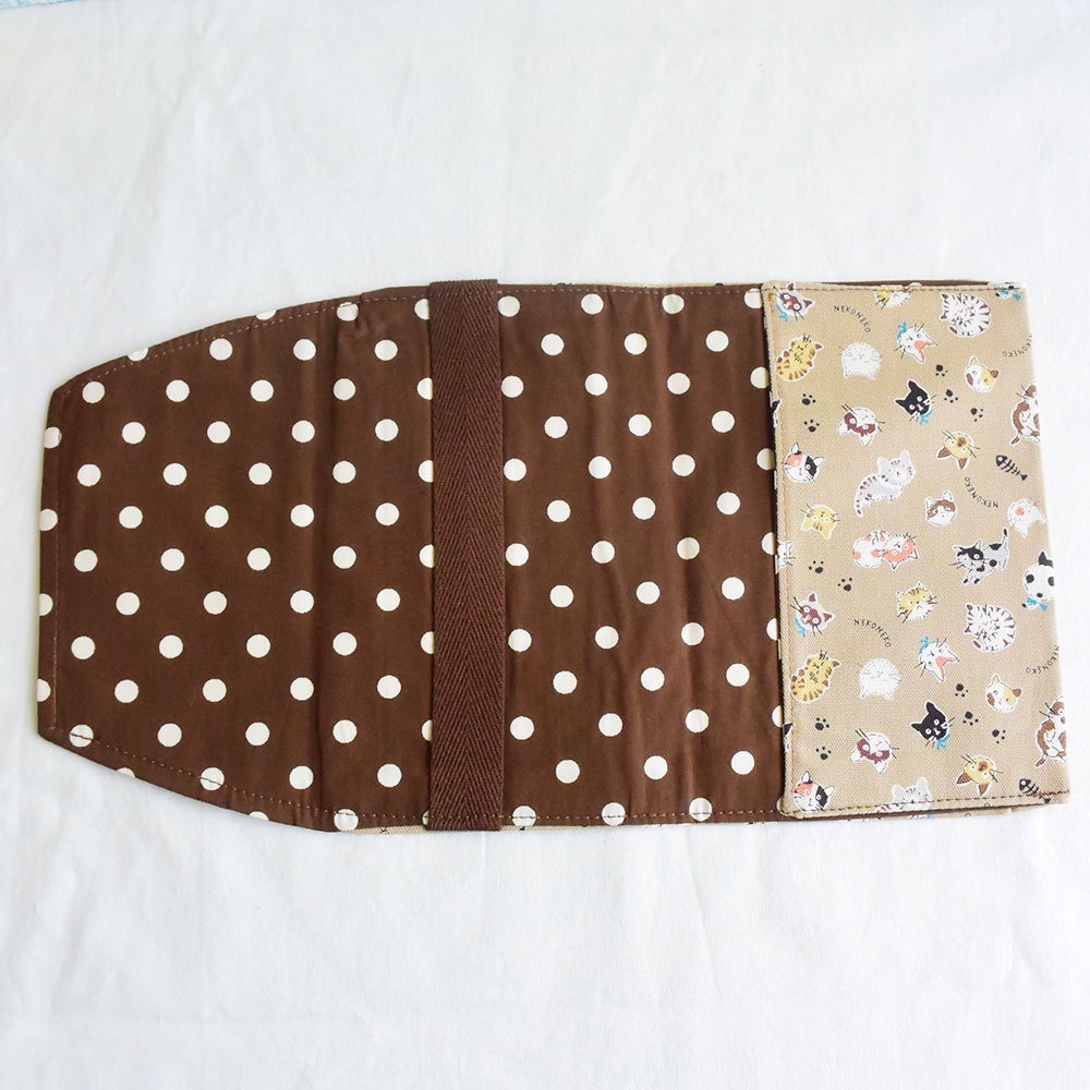 文庫サイズブックカバー ねこカフェオレ