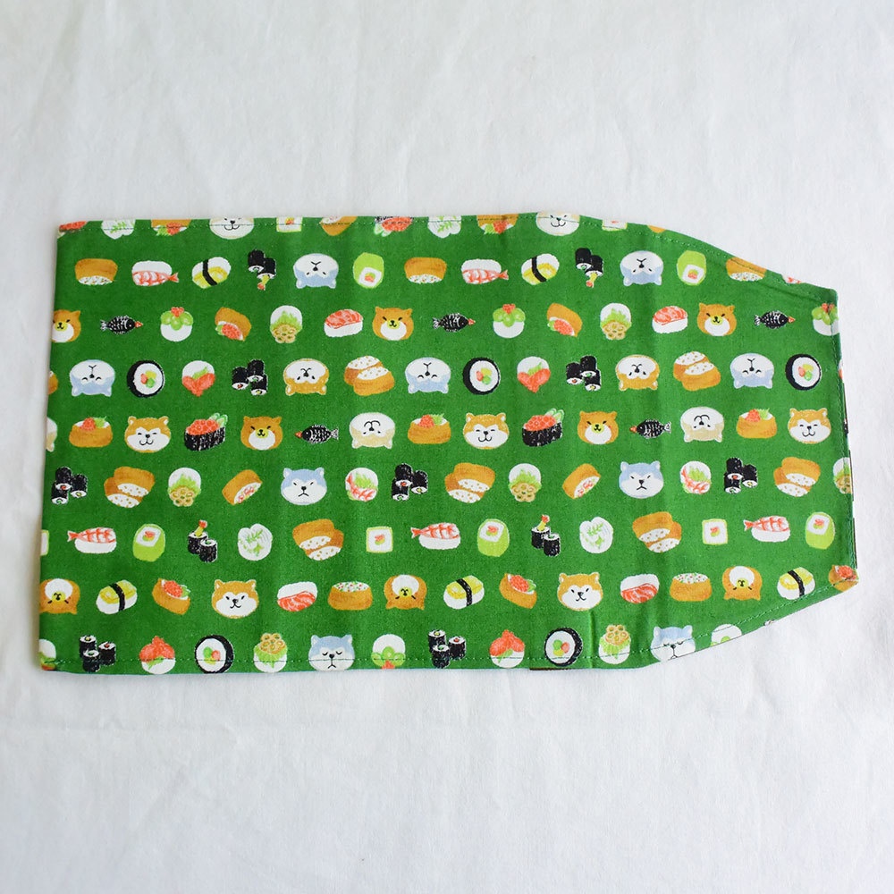 文庫サイズブックカバー 柴犬とすし