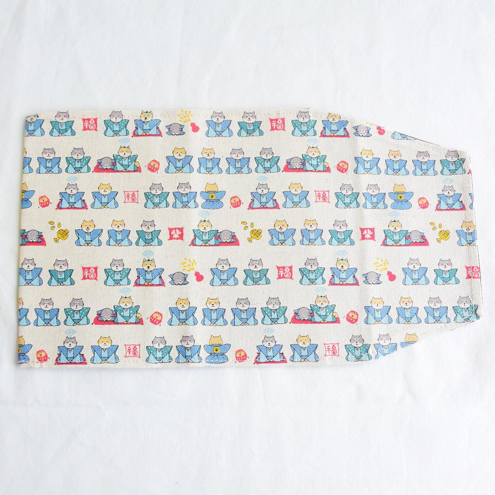 文庫サイズブックカバー おすましわんこ