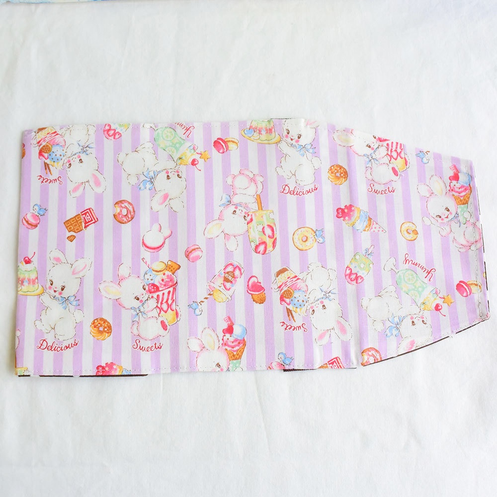 文庫サイズブックカバー レトロうさぎ