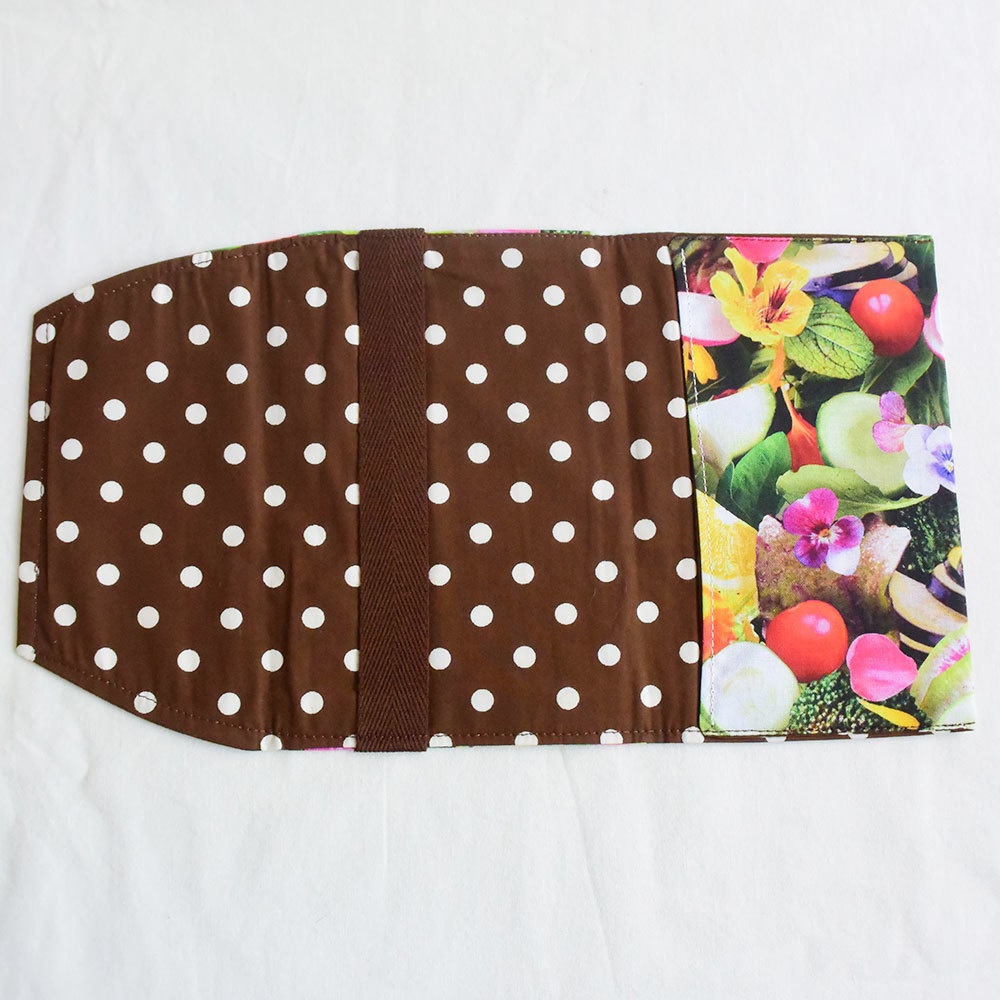 文庫サイズブックカバー お花のサラダ